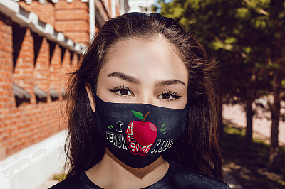 Alternative view of I Teach Awesome Kids Teacher Quarantine 2020 Washable Reusable Custom – Printed Cloth Face Mask Cover