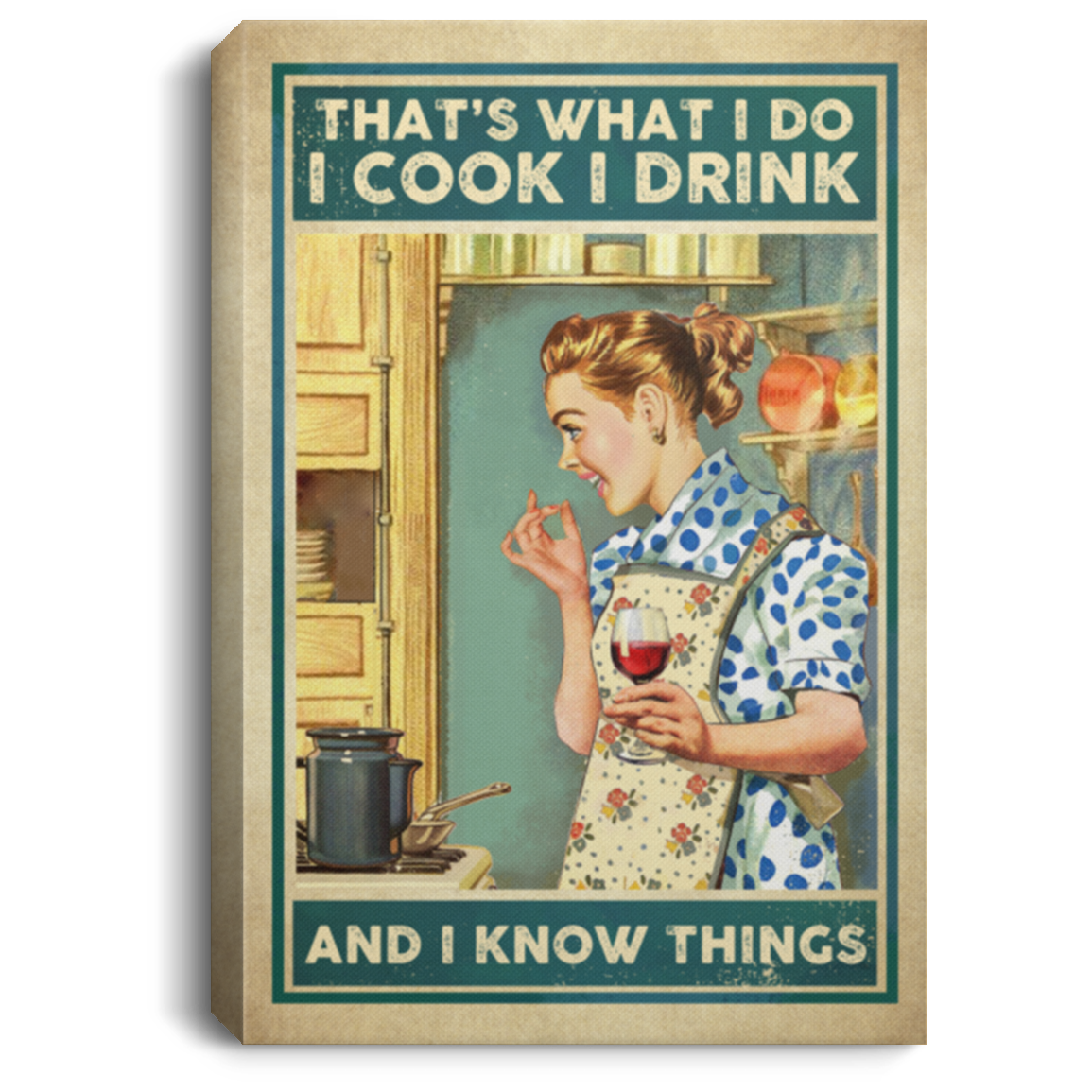 Portrait CANVAS - POSTER (OFFICIAL), White, 0.75'' Framed Canvas