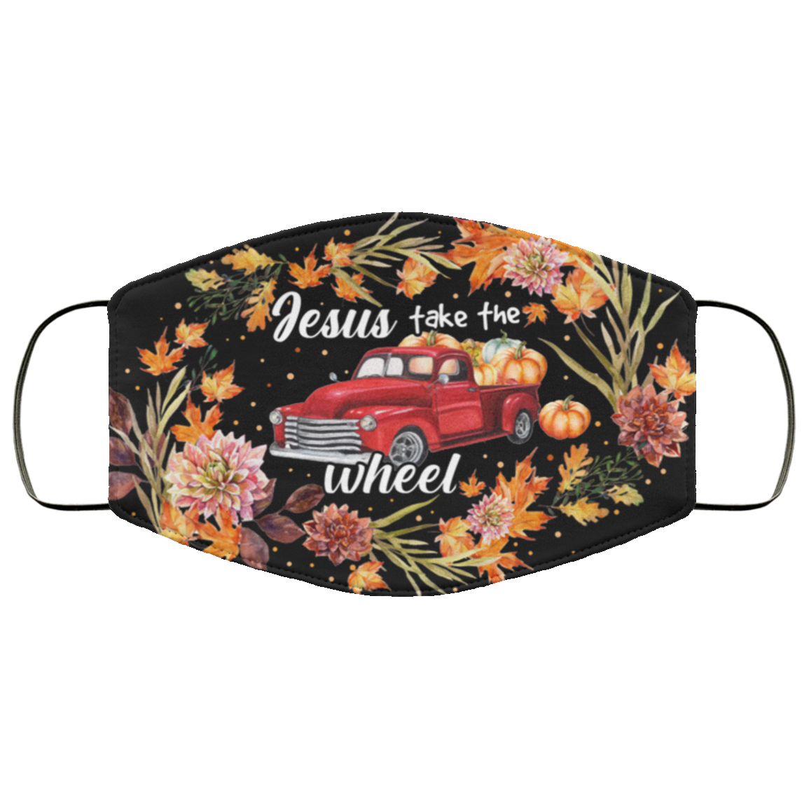 Jesus Take The Wheel Pumpkin Truck Washable Reusable Custom - Halloween Truck Printed Cloth Face Mask Cover, Black, Cloth Face Cover Jesus Take The Wheel Pumpkin Truck Washable Reusable Custom - Halloween Truck Printed Cloth Face Mask Cover, Black, Cloth Face Cover