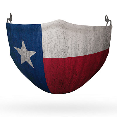 Alternative view of Texas Flag Face Mask - Washable Reusable Custom - Printed Cloth Face Mask Cover