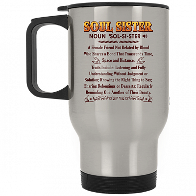 14 oz. Silver Travel Mug