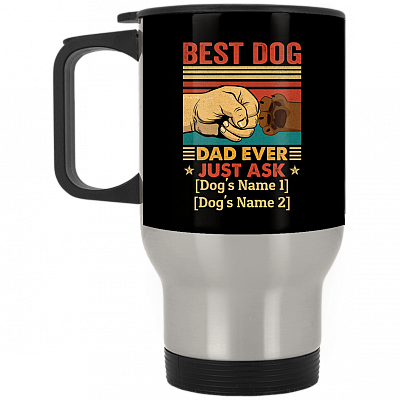 14 oz. Silver Travel Mug