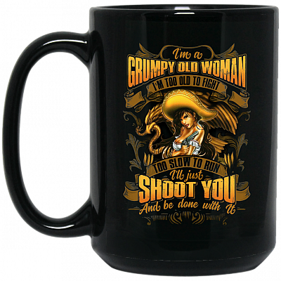 15 oz. Black Mug