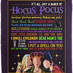 It's Just A Bunch of Hocus Three Witches Fleece Blanket - Premium Sherpa Blanket - Woven Blanket, White, Cozy Plush Fleece Blanket - 50x60 It's Just A Bunch of Hocus Three Witches Fleece Blanket - Premium Sherpa Blanket - Woven Blanket, White, Cozy Plush Fleece Blanket - 50x60