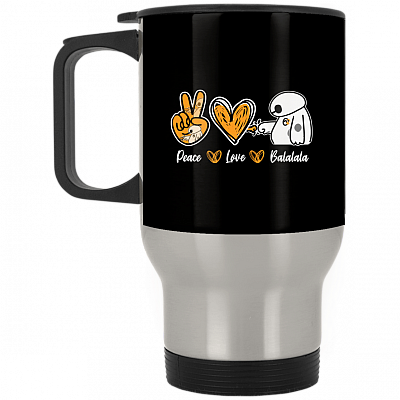 14 oz. Silver Travel Mug