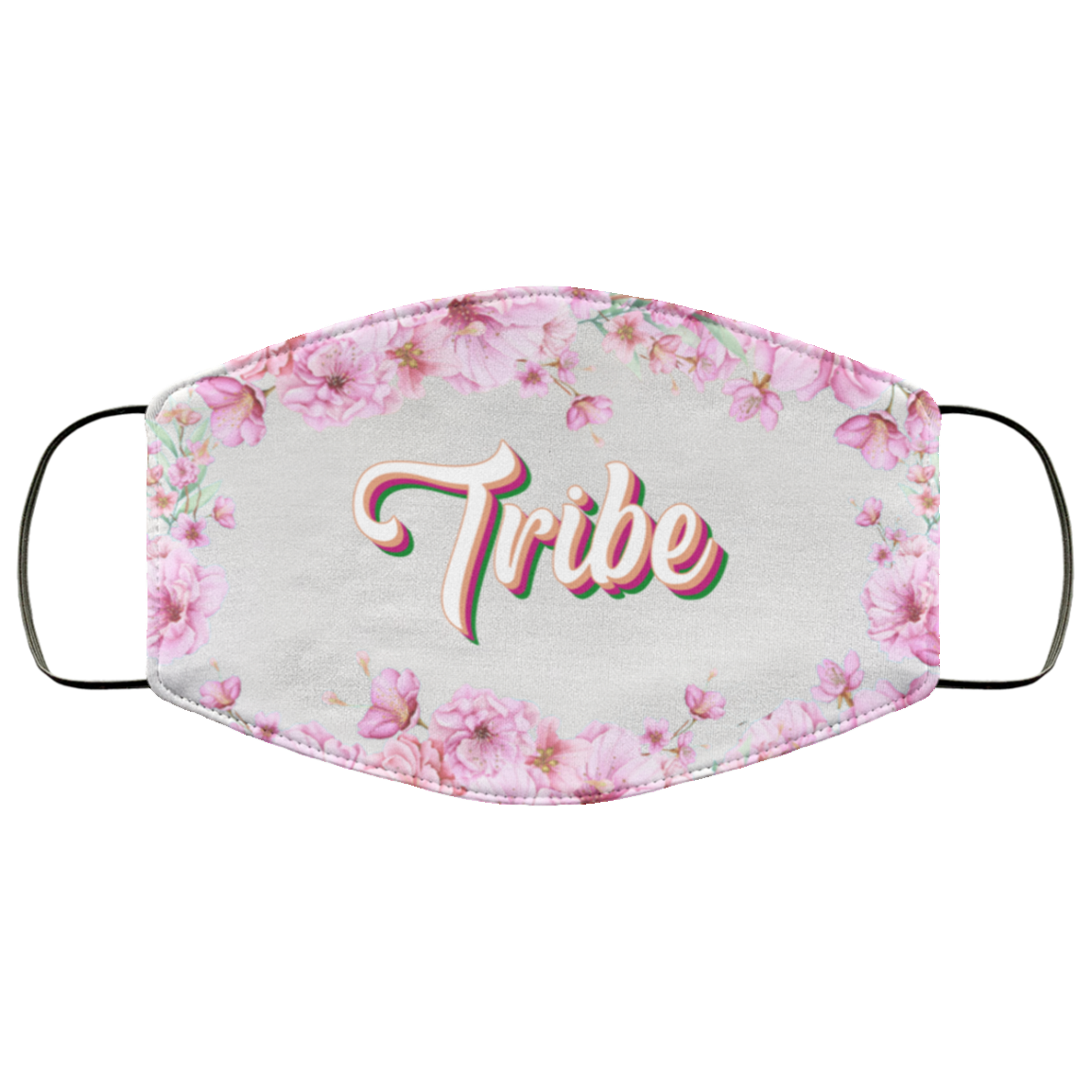 Tribe Floral Washable Reusable Custom - Printed Cloth Face Mask Cover, White, Cloth Face Cover Tribe Floral Washable Reusable Custom - Printed Cloth Face Mask Cover, White, Cloth Face Cover