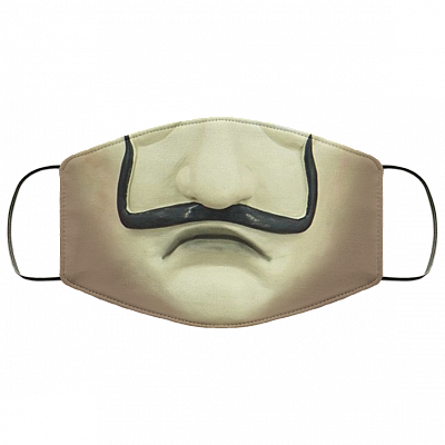 Money Heist Dali Washable Reusable Custom – Printed Cloth Face Mask Cover, White, Cloth Face Mask