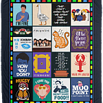 We Were on a Break Moo Point You're My Lobster Fleece Blanket – Premium Sherpa Blanket - Woven Blanket, White, Cozy Plush Fleece Blanket - 50x60