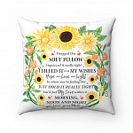To My Daughter I Hugged This Soft Pillow I Squeezed It Really Tight Throw Pillow - Sofa Home Decor
