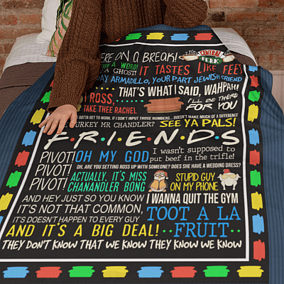 Alternative view of Friends TVShow Blanket Fleece Blanket - Sherpa Blanket - Woven Blanket - Couch Throw Blankets For Sofa