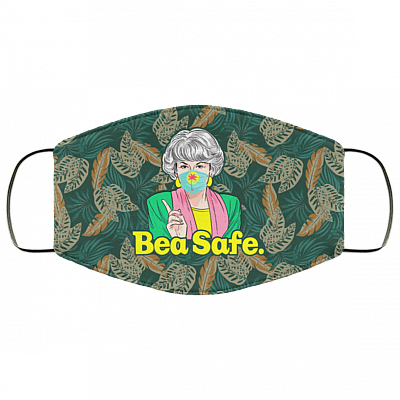 Bea Safe Dorothy Golden Girls Washable Reusable Custom - Printed Cloth Face Mask Cover, White, Cloth Face Cover