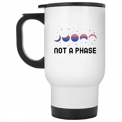 14 oz. White Travel Mug