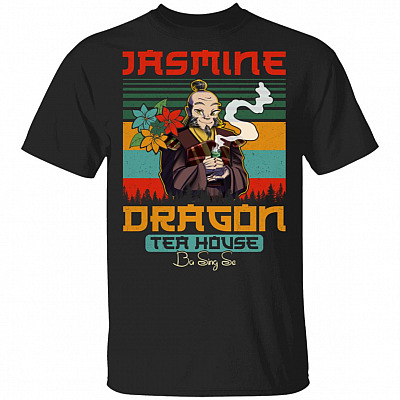 Jasmine Dragon Tea House Vintage Retro T-Shirt, Black, Unisex T-Shirt