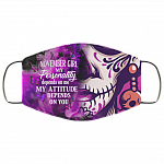November Girl My Personality Depends on Me Washable Reusable Custom - Printed Cloth Face Mask Cover, White, Cloth Face Cover