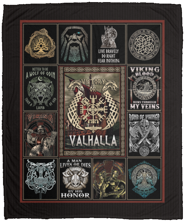 Viking Blood Runs Through My Veins Fleece Blanket - Premium Sherpa Blanket - Woven Blanket, White, Cozy Plush Fleece Blanket - 50x60 Viking Blood Runs Through My Veins Fleece Blanket - Premium Sherpa Blanket - Woven Blanket, White, Cozy Plush Fleece Blanket - 50x60