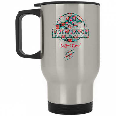14 oz. Silver Travel Mug