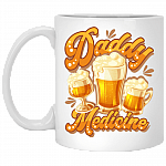 Daddy's Medicine Ceramic Coffee Mug - Beer Stein - Water Bottle - Color Changing Mug, White, 11 oz. White Mug Daddy's Medicine Ceramic Coffee Mug - Beer Stein - Water Bottle - Color Changing Mug, White, 11 oz. White Mug