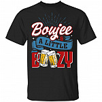 Boujee And A Little Bit Boozy Vintage T-Shirt - Funny Alcohol Drinking Shirt, Black, Unisex T-Shirt