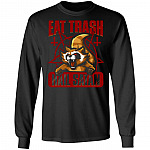Eat Trash Hail Satan Hoodie - Sweatshirt - Long Sleeve, Black, Long Sleeve