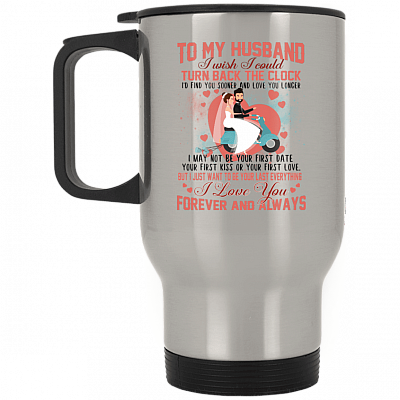 14 oz. Silver Travel Mug