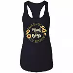 Mom Of Boys From Son Up Till Son Down Cotton Tank Top Tee - Funny Motherhood Gift Ladies Racerback Tank, Black, Ladies Racerback Tank
