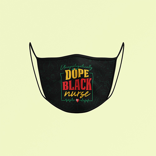 40 HG. Unapologetically Dope Black Nurse-mask 1