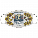 Society Of Obstinate Headstrong Girls Displeasing People Since 1813 Vintage Retro Washable Reusable Custom - Printed Cloth Face Mask Cover, White, Cloth Face Cover