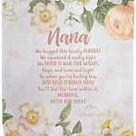 Personalized To My Nana We Hugged This Lovely Blanket Fleece Blanket-Premium Sherpa Blanket, White, Cozy Plush Fleece Blanket - 50x60