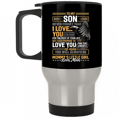 14 oz. Silver Travel Mug