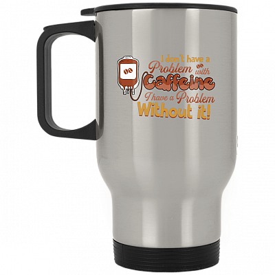 14 oz. Silver Travel Mug