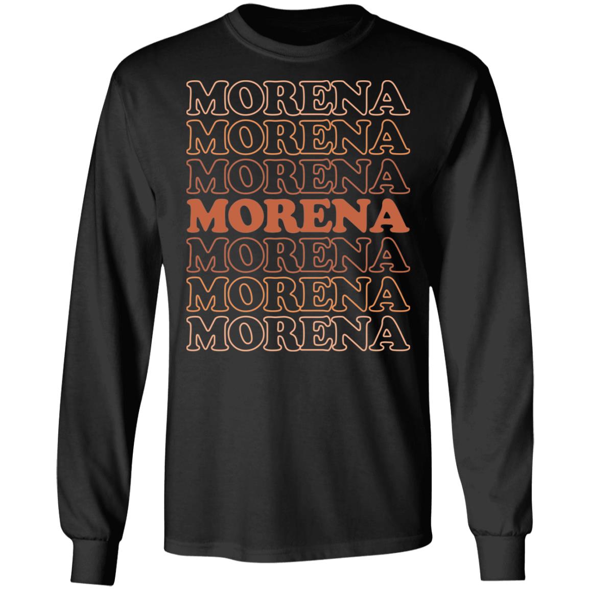 Morena Latina Mexican Girl Gift Hoodie - Sweatshirt, Black, Long Sleeve