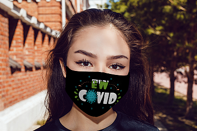 Alternative view of Ew Covid Washable Reusable Custom – Printed Cloth Face Mask Cover