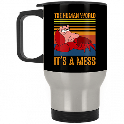 14 oz. Silver Travel Mug