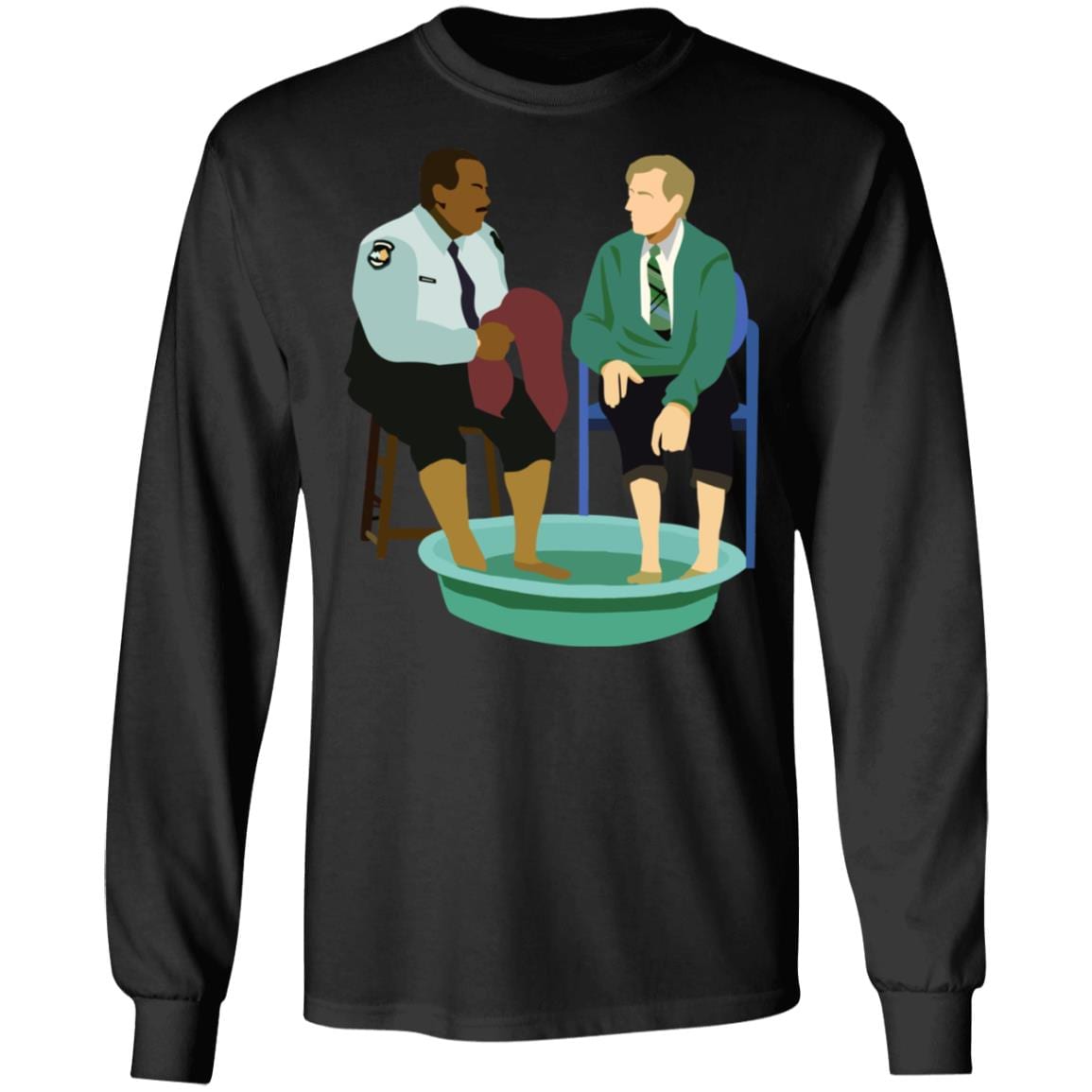 Mister Rogers Neighborhood - Mr. Rogers and Officer Clemmons Hoodie - Sweatshirt - Long Sleeve Shirt, Black, Long Sleeve Mister Rogers Neighborhood - Mr. Rogers and Officer Clemmons Hoodie - Sweatshirt - Long Sleeve Shirt, Black, Long Sleeve