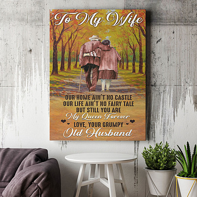 Alternative view of To My Wife Our Home Ain't No Castle Wrapped Framed Canvas Prints - Unframed Poster - Home Decor Wall Art