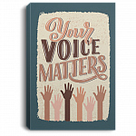 Your Voice Matters Hands - BLM Gallery Wrapped Framed Canvas Prints - Unframed Poster - Home Decor Wall Art, White, 0.75'' Framed Canvas