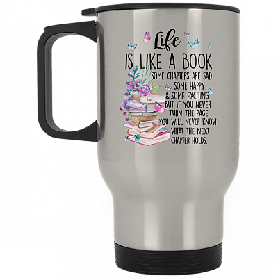 14 oz. Silver Travel Mug