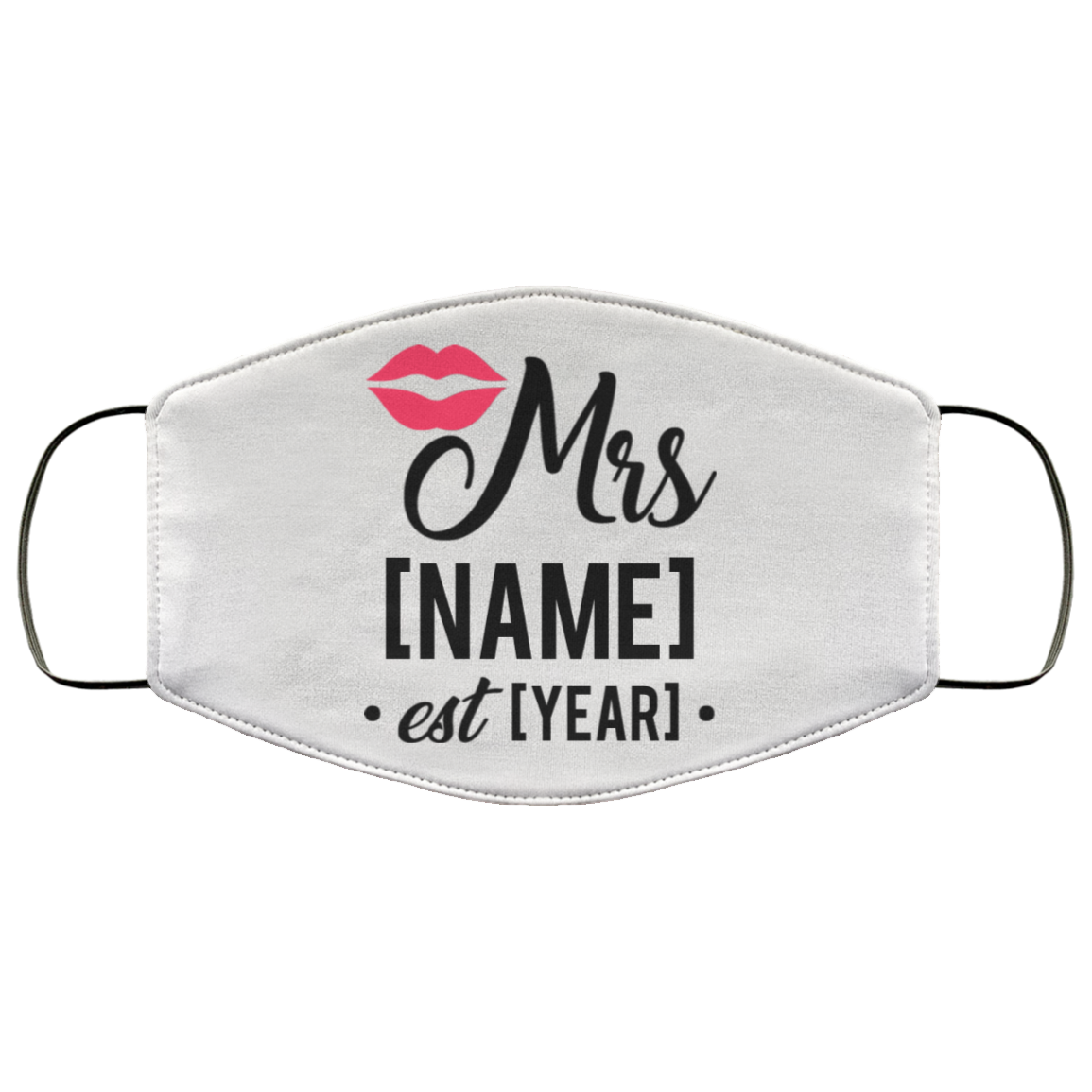 Personalized Face Mask - Mr And Mrs Masks - Bride Couples Wedding Washable Reusable Custom Printed Cloth Face Mask Cover, White, Cloth Face Cover