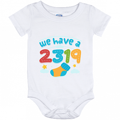 We Have 2319 - Funny Pregnancy Announcement Baby Onesie - Toddler Bodysuit, White, Baby Onesie - 12 Month