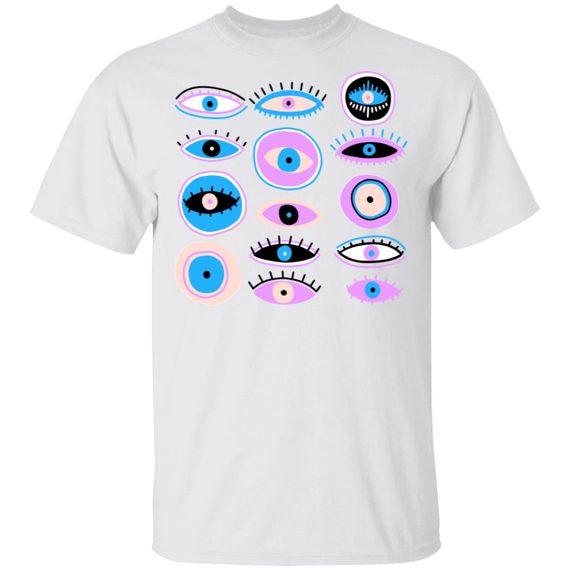 Creepy Eyes T-Shirt - Funny Halloween Witchy Shirt, White, Unisex T-Shirt Creepy Eyes T-Shirt - Funny Halloween Witchy Shirt, White, Unisex T-Shirt