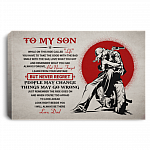To My Son While On This Ride Called Life You Have To Take The Good Biker Framed Canvas Prints - Unframed Poster, White, 0.75'' Framed Canvas To My Son While On This Ride Called Life You Have To Take The Good Biker Framed Canvas Prints - Unframed Poster, White, 0.75'' Framed Canvas