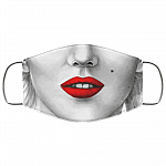 Marilyn Monroe Washable Reusable Custom Printed Cloth Face Mask Cover - Sexy Face Mask - Drawing Art Face Mask, White, Cloth Face Cover