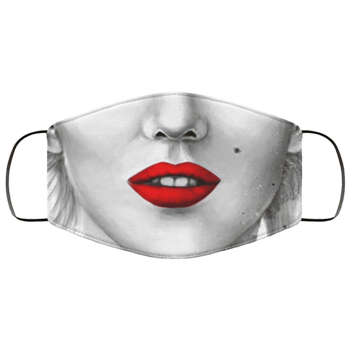 Marilyn Monroe Washable Reusable Custom Printed Cloth Face Mask Cover - Sexy Face Mask - Drawing Art Face Mask, White, Cloth Face Cover