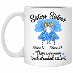 Personalized Sisters Sisters There Were Never Such Devoted Sisters for Christmas White Coffee Mug - Water Bottle, White, 11 oz. White Mug Personalized Sisters Sisters There Were Never Such Devoted Sisters for Christmas White Coffee Mug - Water Bottle, White, 11 oz. White Mug