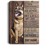 Personalized I Am Your Friend Your Partner Your Shepherd Wrapped Framed Canvas Prints - Unframed Poster, White, 0.75'' Framed Canvas