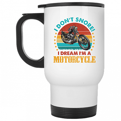 14 oz. White Travel Mug