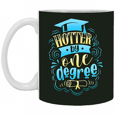 Hotter By One Degree Ceramic Coffee Mug - Travel Mug - Color Changing Mug, Forest, 11 oz. White Mug