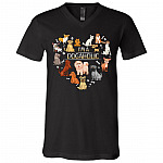 I'm a Dogholic Dog Lover T-Shirt - V Neck, Black, V-Neck T-Shirt