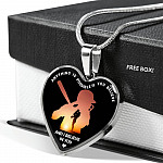 Baseball Necklaces Girl Anything Is Possible If You Believe and I Believe in You Heart Pendant Necklace - Heart Luxury Necklace (Silver)