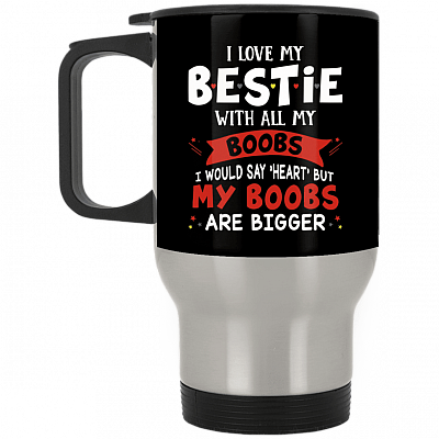 14 oz. Silver Travel Mug